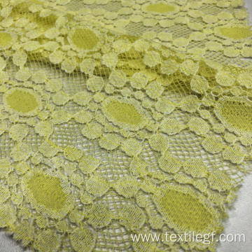 Lace Knitting Fabric (Yellow)